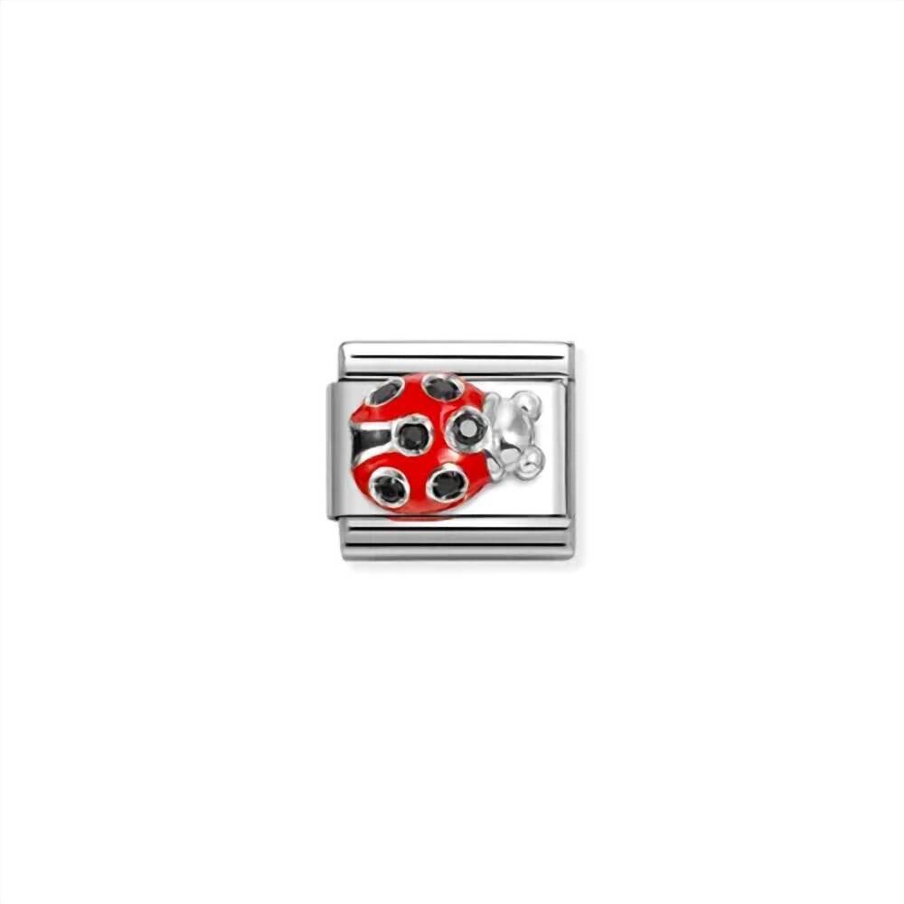 NEW NOMINATION unisex animals links bracelet in ladybug